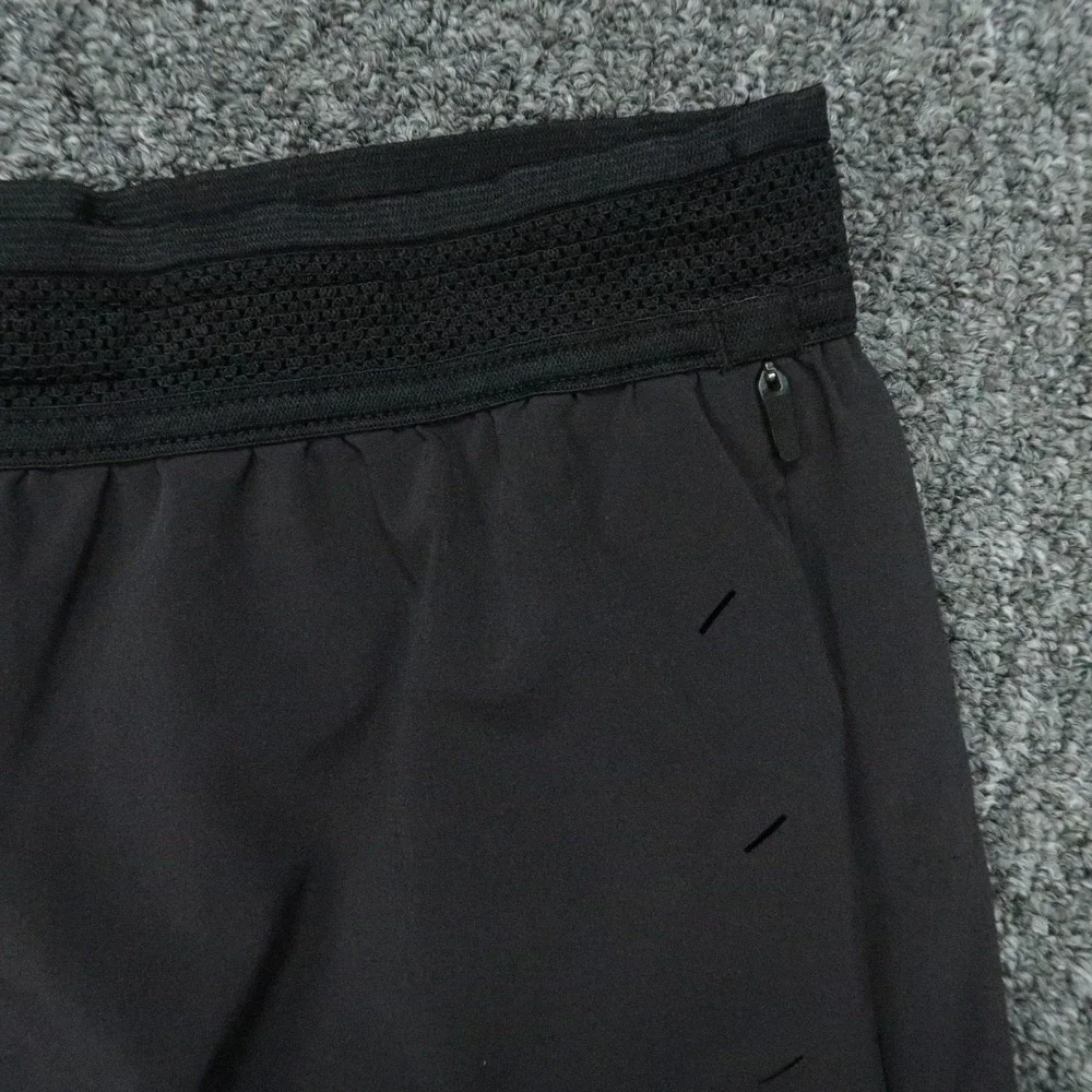 Ten Thousand Shorts Mens Medium Black Session Athletic Lined Zip Pocket Stretch